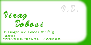 virag dobosi business card